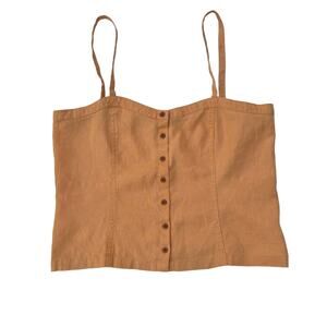 Everlane Linen Picnic Top Color: Sunrise Size 6